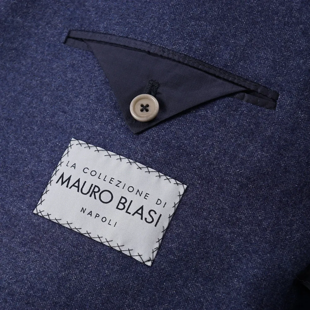 Mauro Blasi Blue Flannel Wool Suit