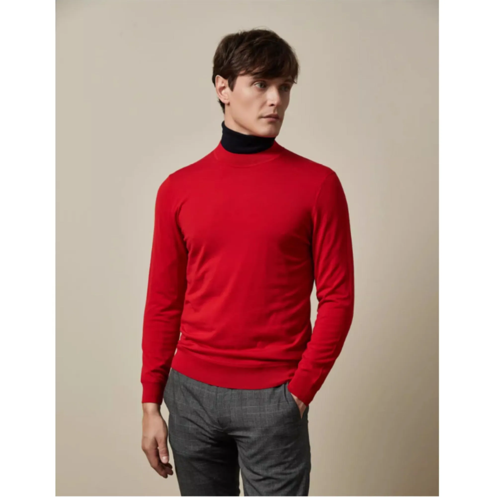 Men Mmk-Willoow-Crew Neck Sweater - Red