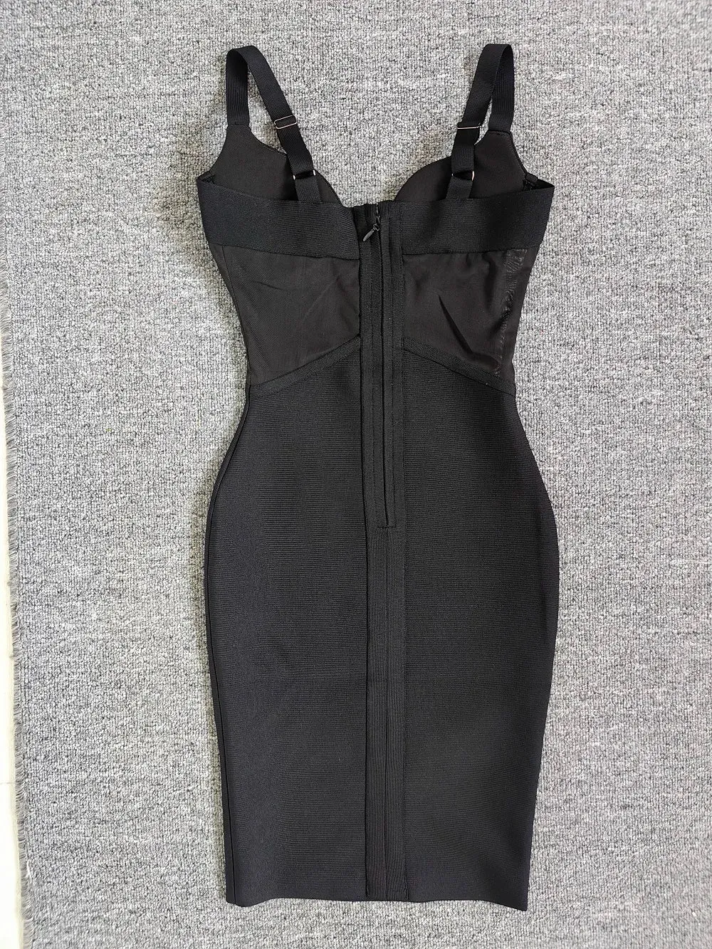 Mesh Black Bodycon Dress