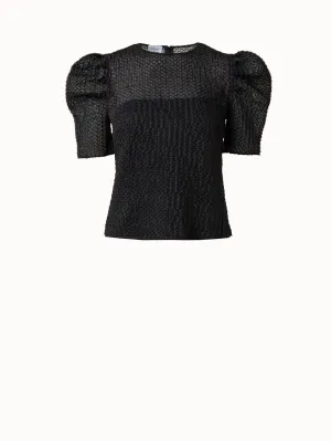 Metallic 3D Organzino Blouse