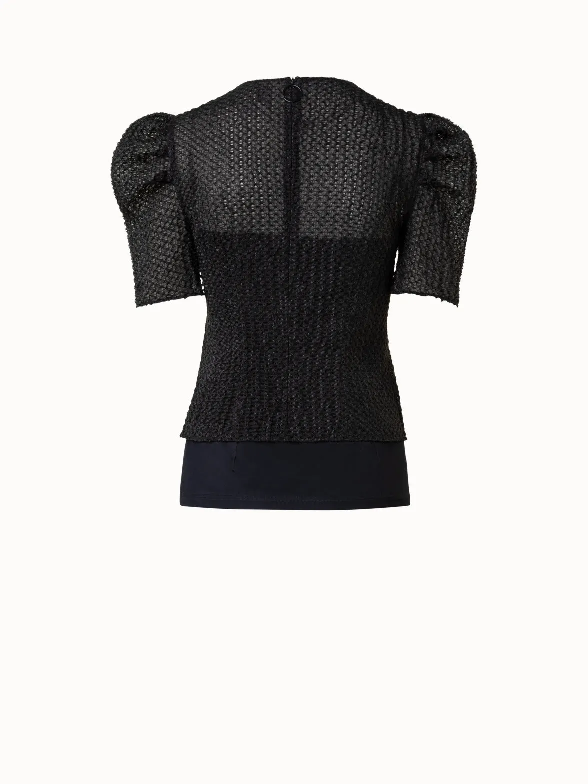 Metallic 3D Organzino Blouse
