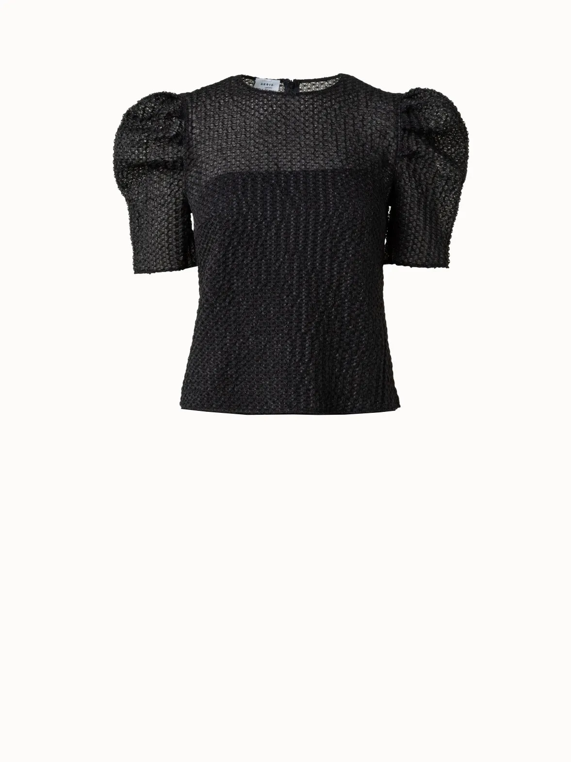 Metallic 3D Organzino Blouse