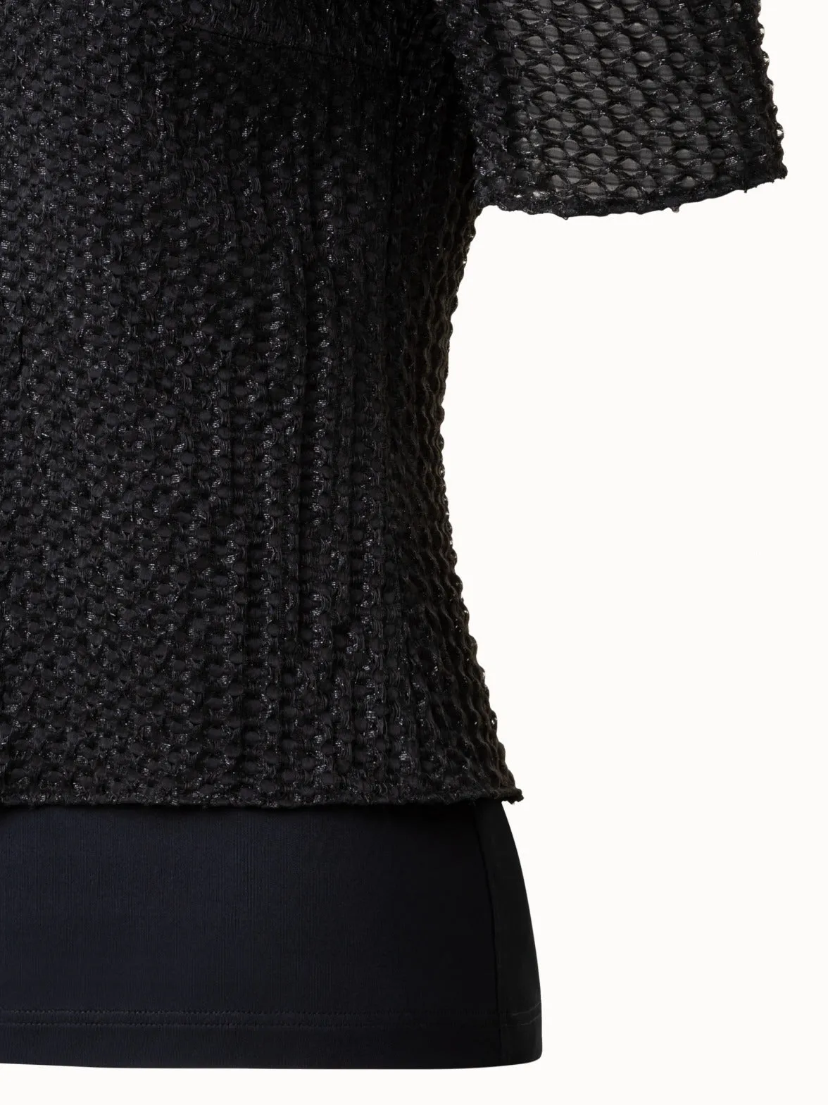 Metallic 3D Organzino Blouse