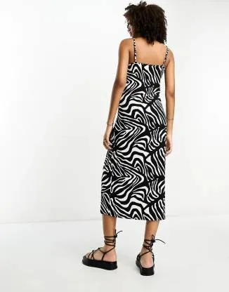 Midnight Animal Print Bodycon Dress