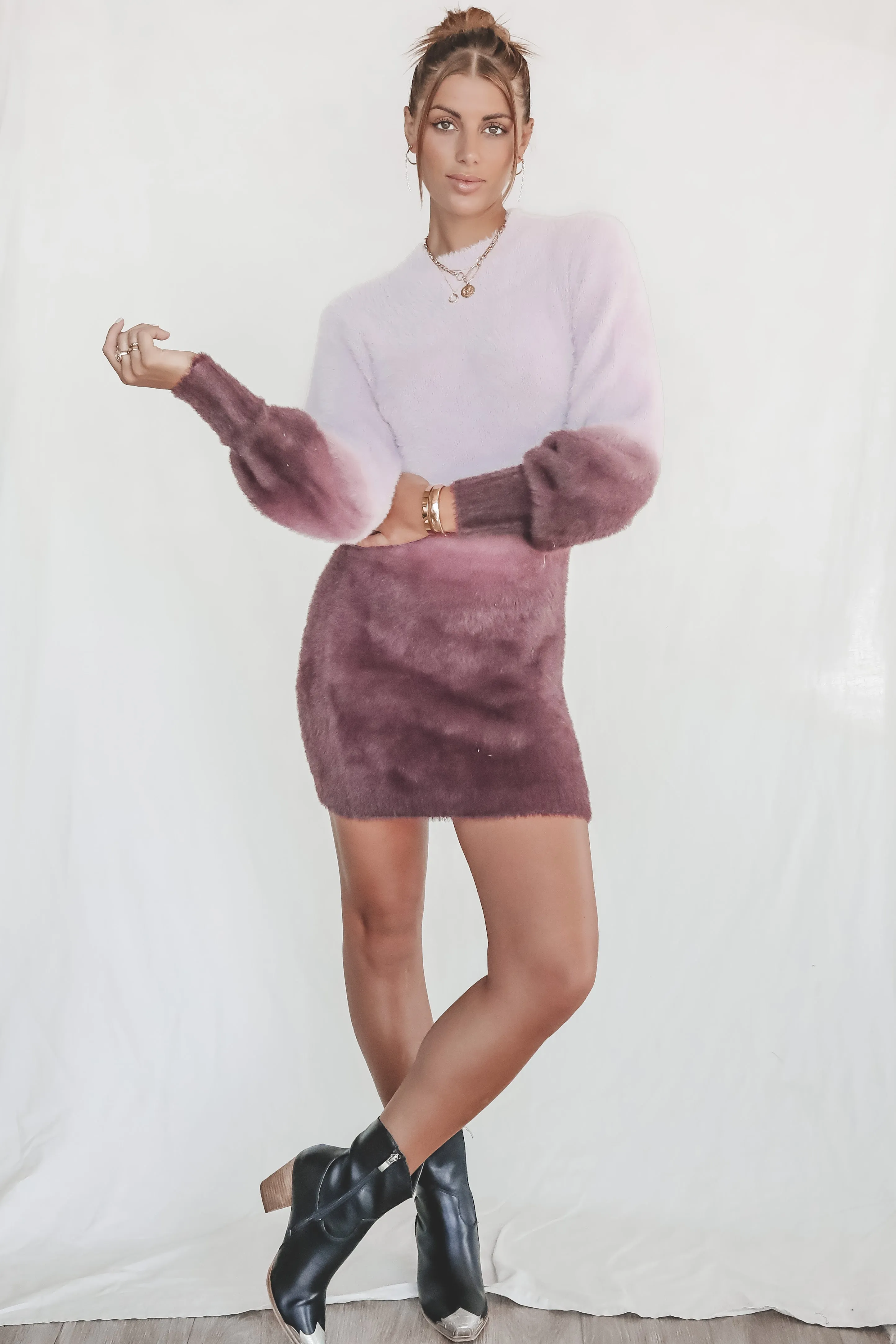 MINKPINK Nola Dip Dyed Sweater