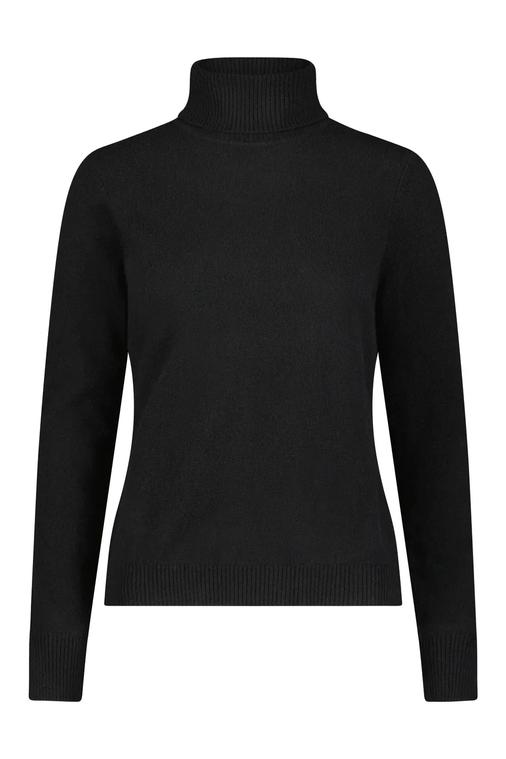 Minnie Rose Cashmere Turtle-Neck, Black
