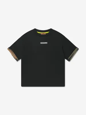 Missoni Boys Logo T-Shirt in Black