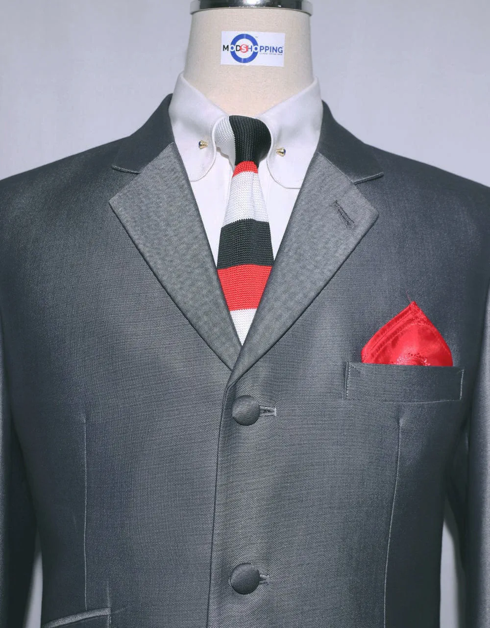Mod Fashion Silver Tonic Suit