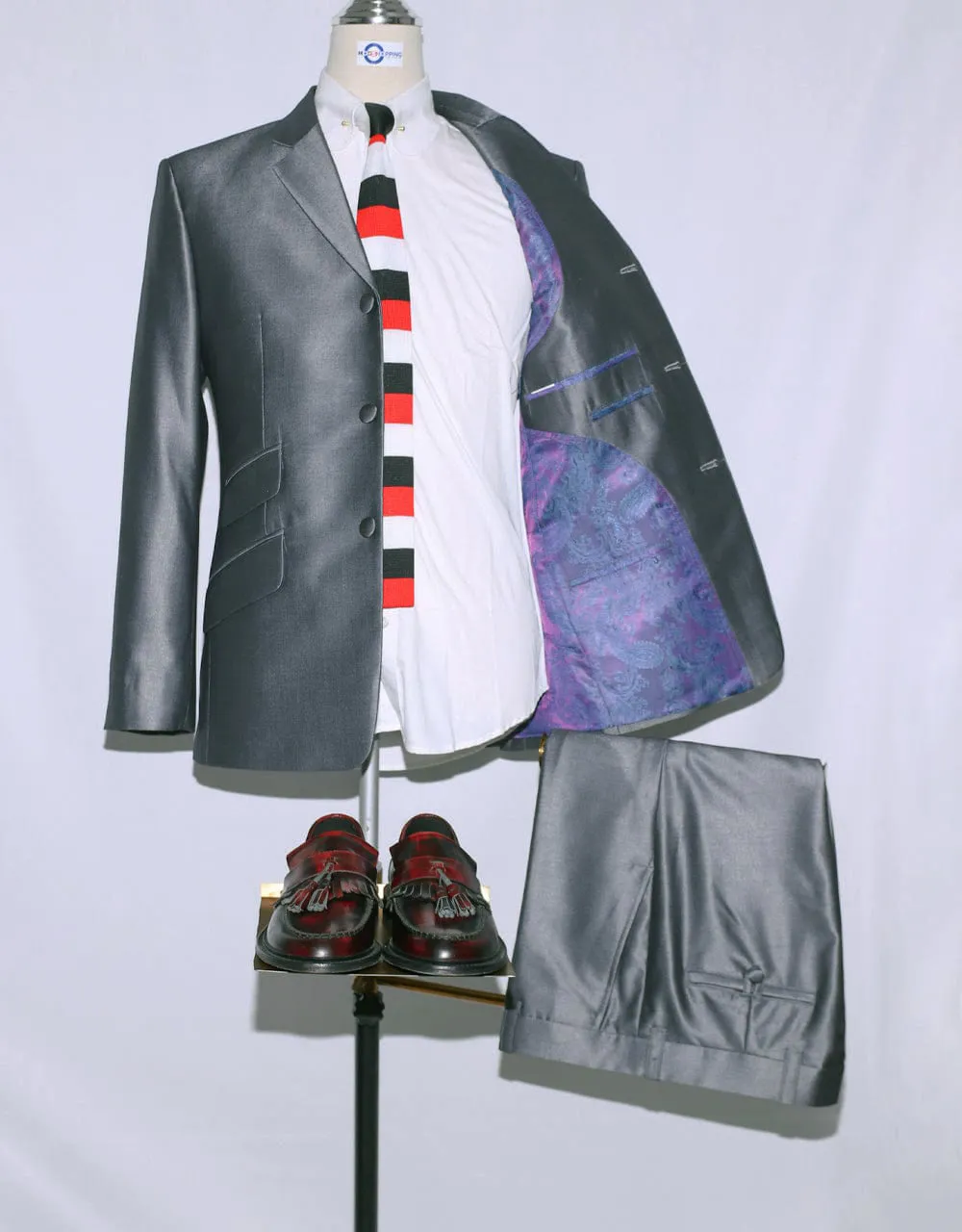 Mod Fashion Silver Tonic Suit