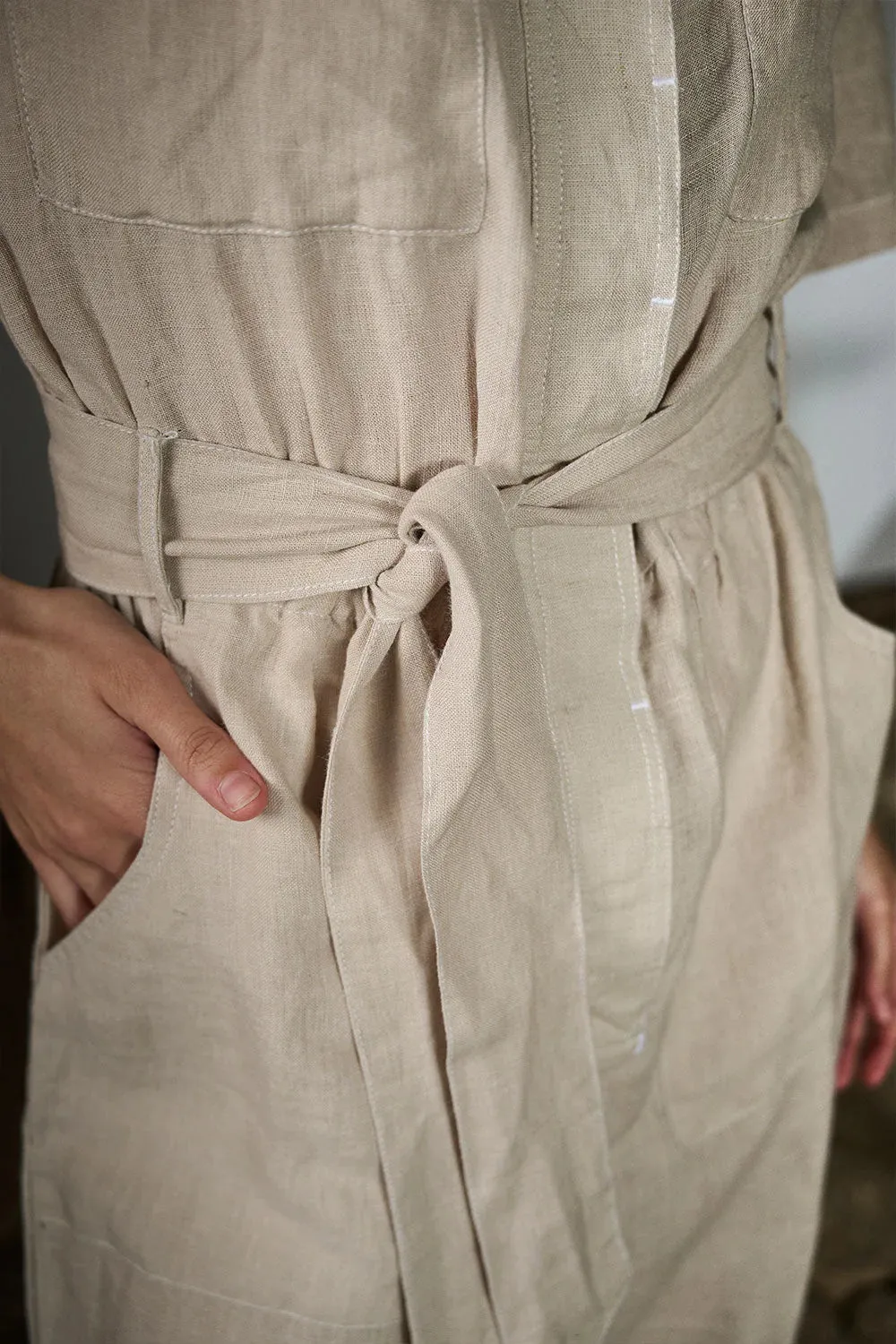 Moda Linen Suit -Natural