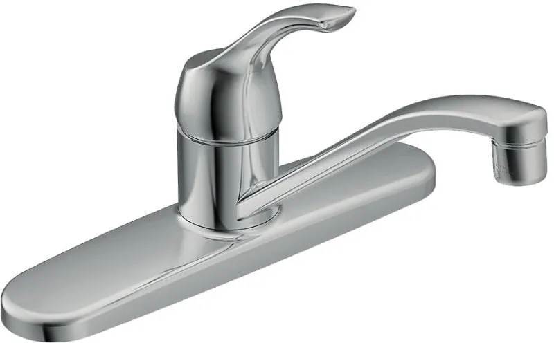 Moen Adler Series CA87526 (87585) Kitchen Faucet, 1.5 gpm, Stainless Steel, Chrome Plated, Deck Mounting, Lever Handle :EA: QUANTITY: 1