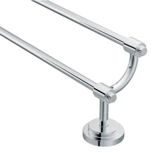 Moen DN0722CH Towel Bar, 24 in L Rod, Aluminum/Zinc, Chrome, Screw Mounting :CD: QUANTITY: 1