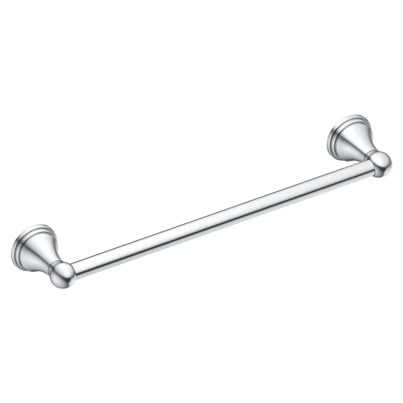 Moen DN8424CH Towel Bar, 24 in L Rod, Aluminum, Chrome, Surface Mounting :CD: QUANTITY: 1