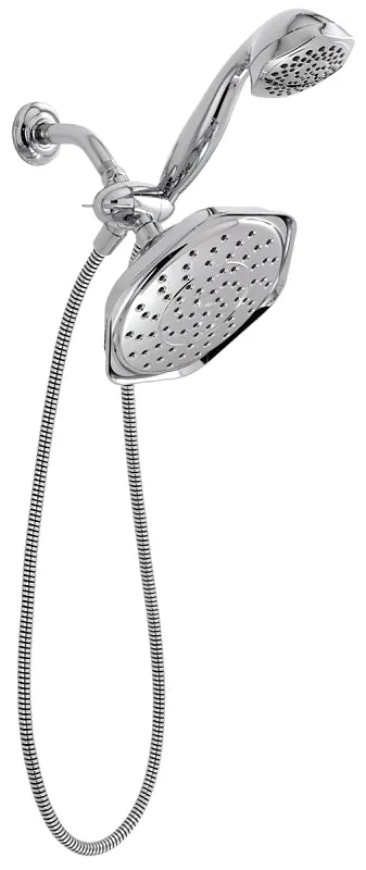 Moen Refresh Series 21005 Spray Head Standard with Hand Shower, 2.5 gpm, 1/2 in Connection, IPS, Chrome, 9 in Dia :CD: QUANTITY: 1