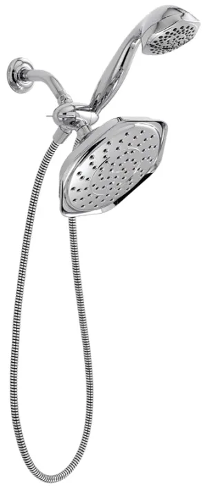 Moen Refresh Series 21005 Spray Head Standard with Hand Shower, 2.5 gpm, 1/2 in Connection, IPS, Chrome, 9 in Dia :CD: QUANTITY: 1