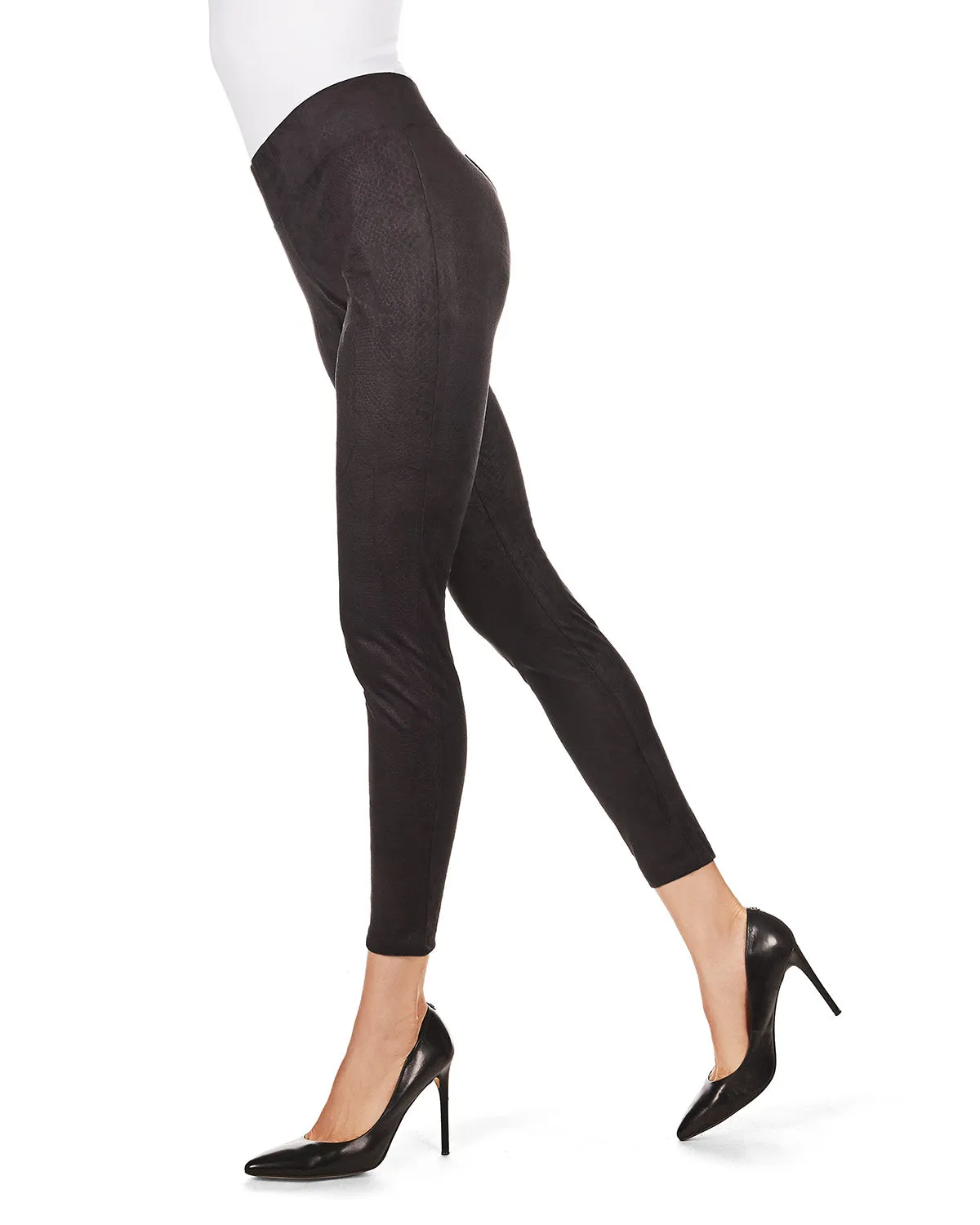 Morrison High-Waisted Snakeskin Leggings