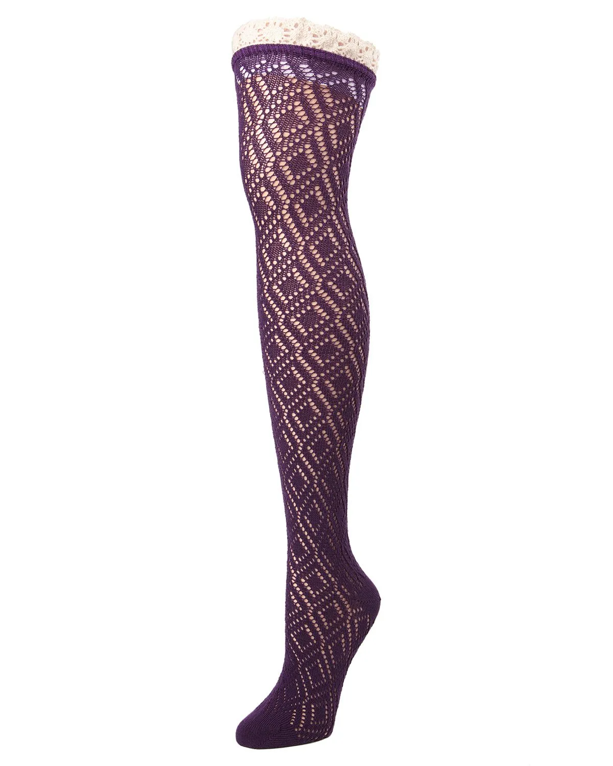 Moulin Crochet Combed Cotton Over the Knee Sock