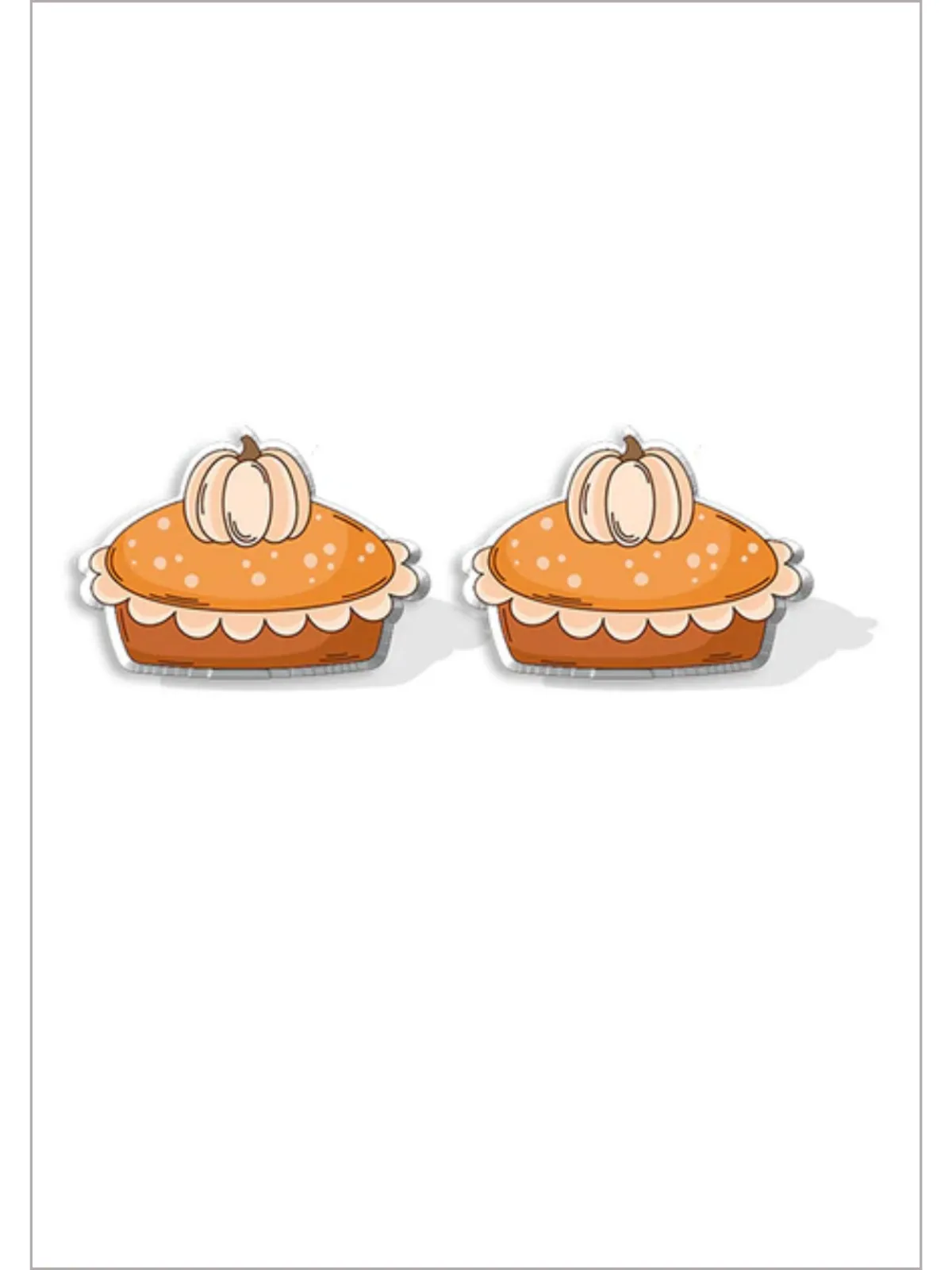 My Sweet Thanksgiving Acrylic Pumpkin Earrings