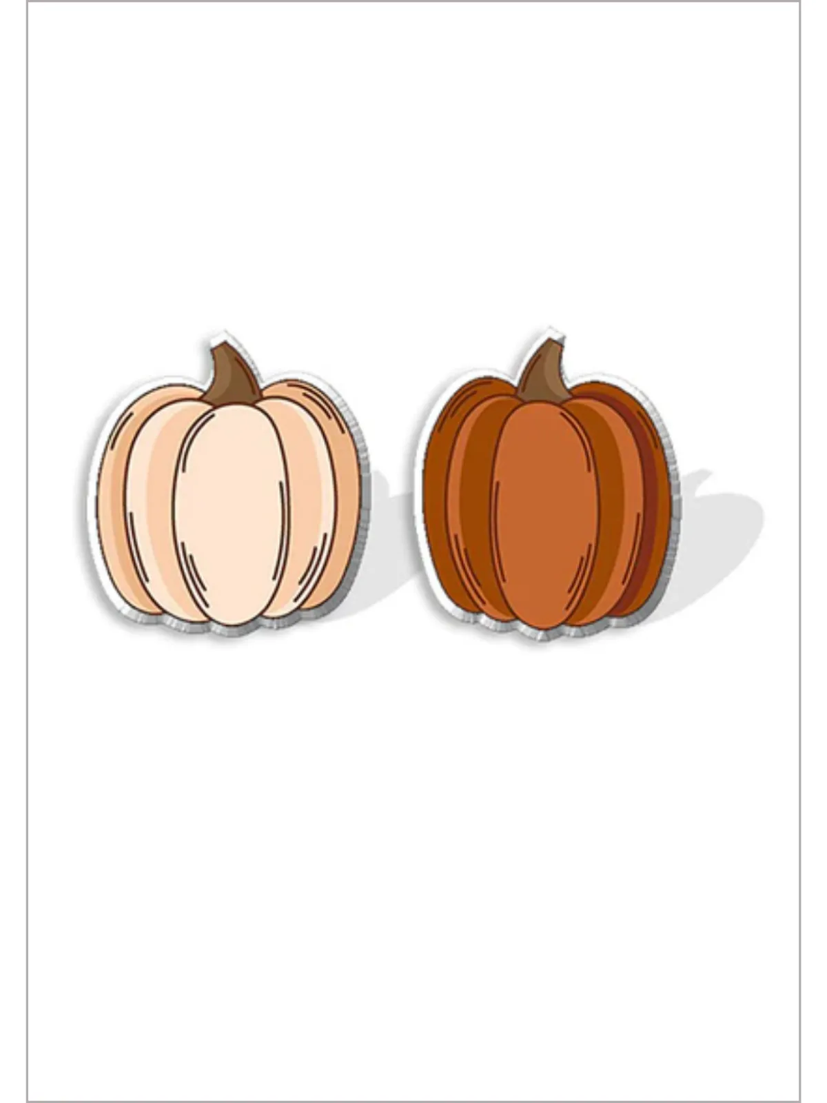 My Sweet Thanksgiving Acrylic Pumpkin Earrings