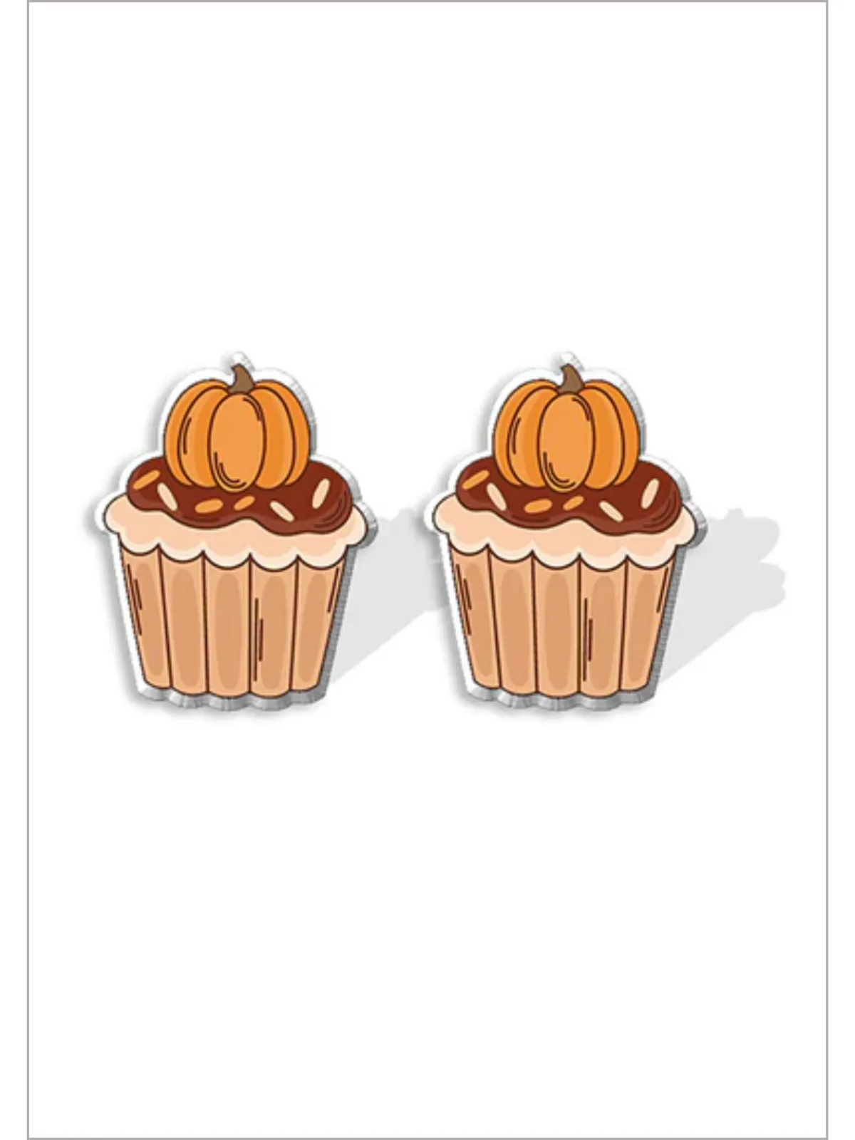 My Sweet Thanksgiving Acrylic Pumpkin Earrings