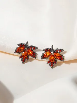 Nature's Touch Maple Leaf Earrings