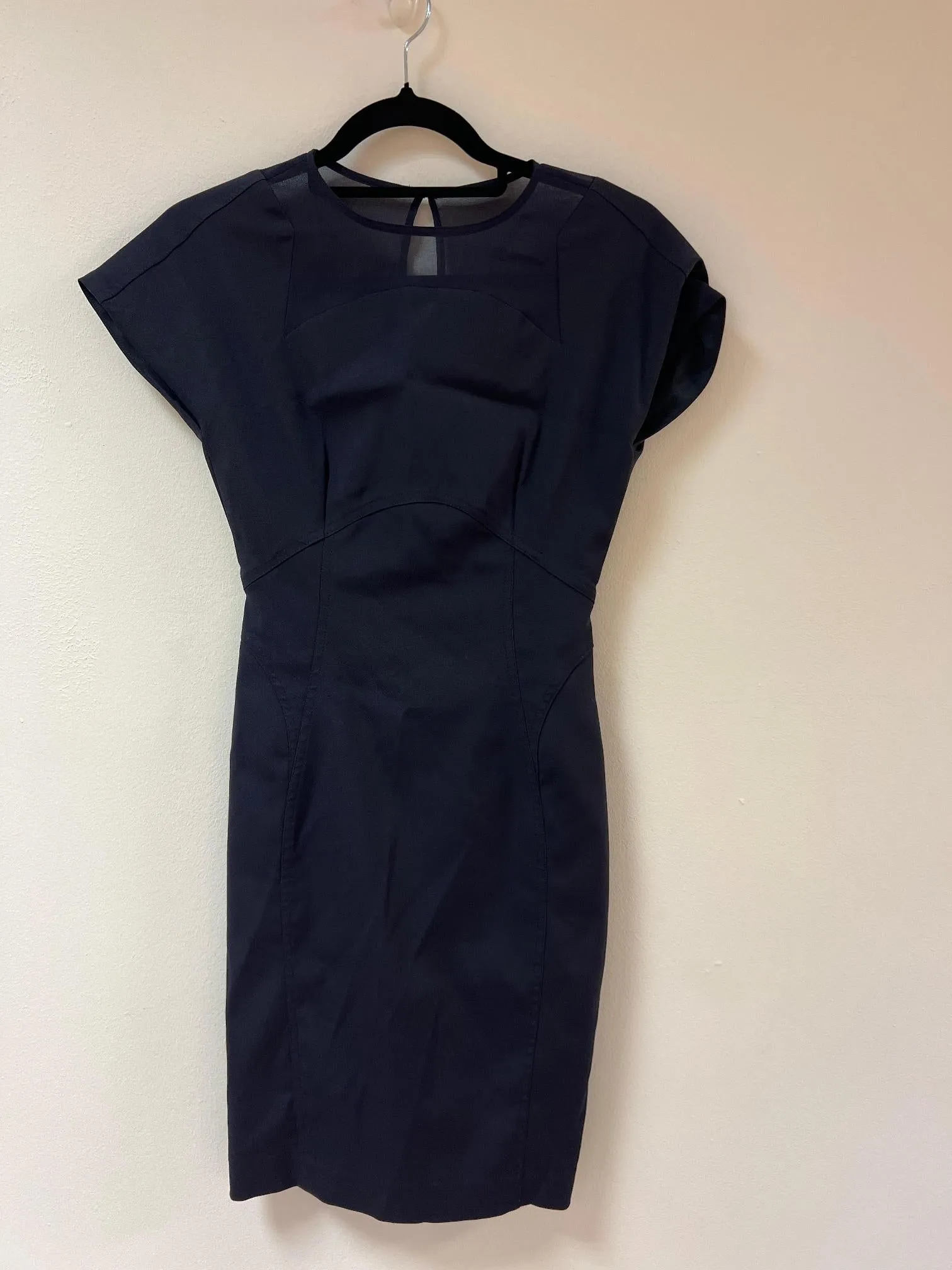 Navy bodycon dress, Reiss, Size 4