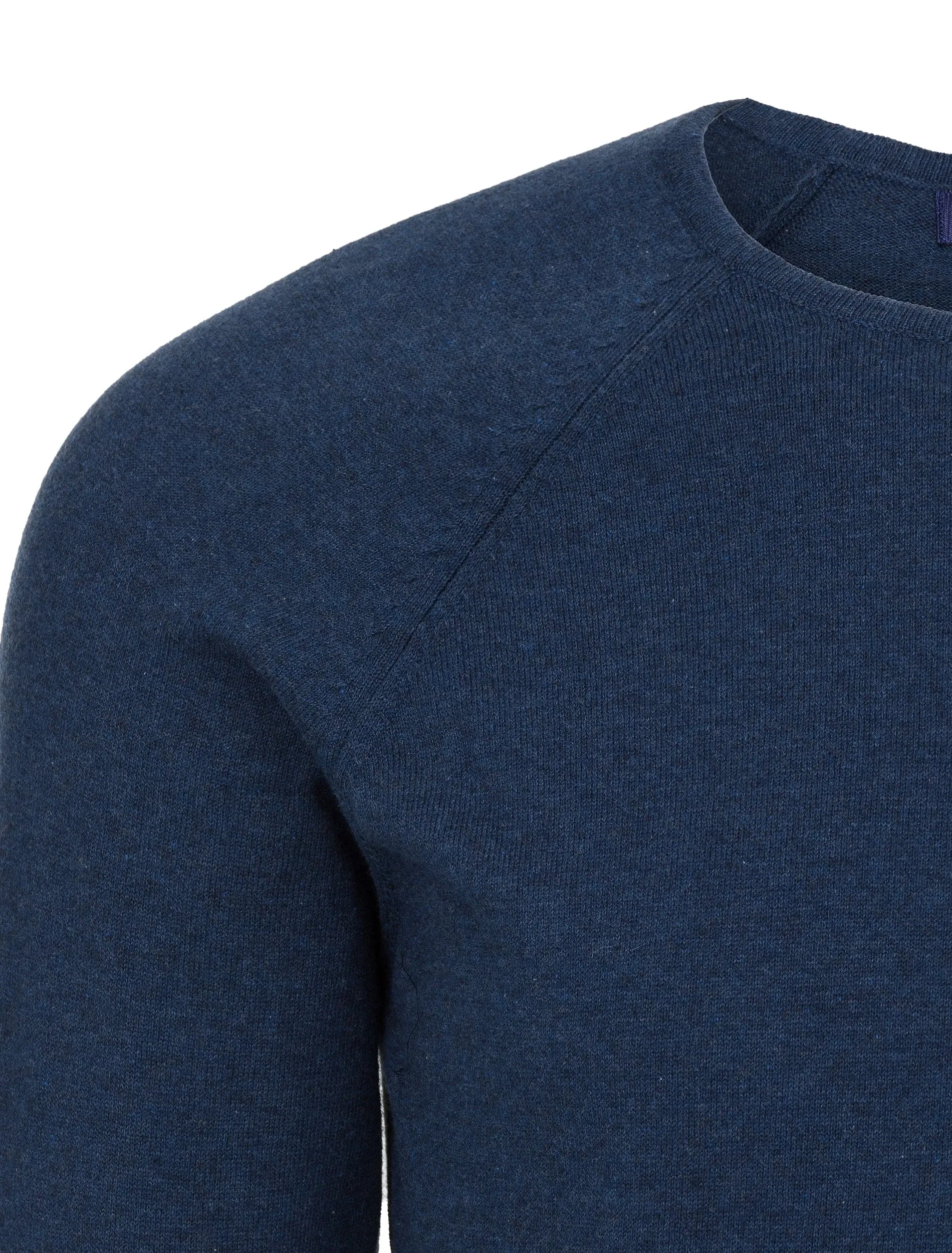 Navy Heather Knit Sweater