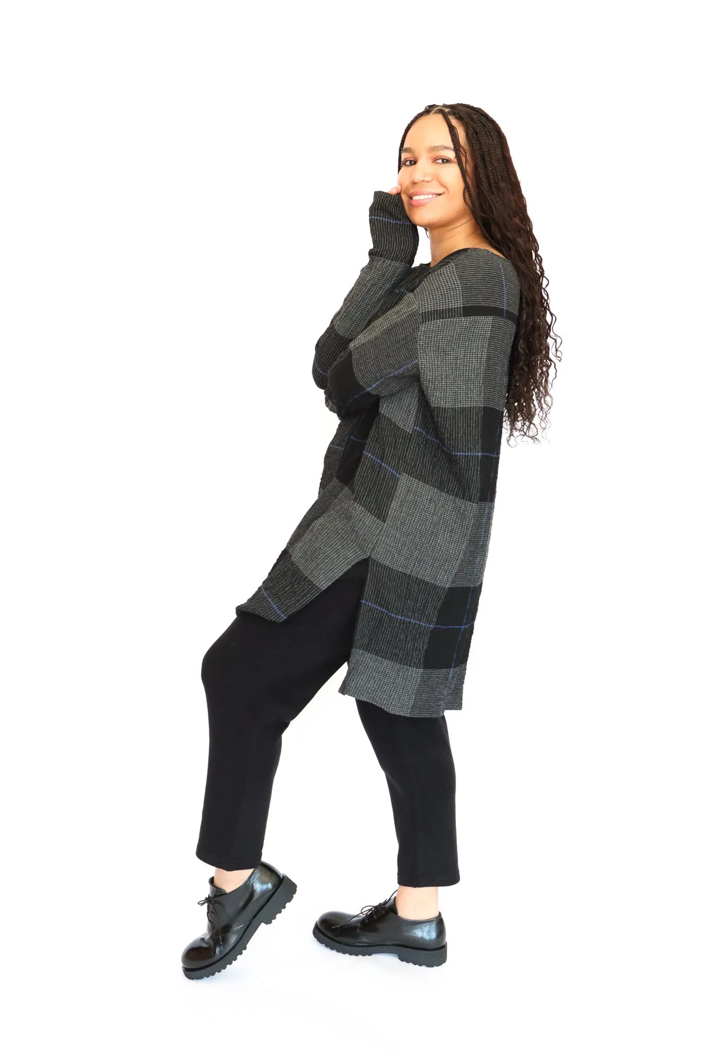 Neirami Check Split Tunic