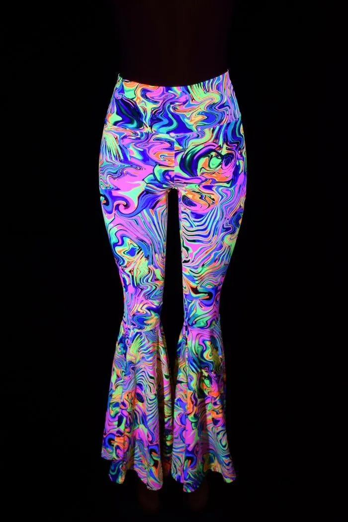 Neon Flux High Waist Bell Bottom Flares