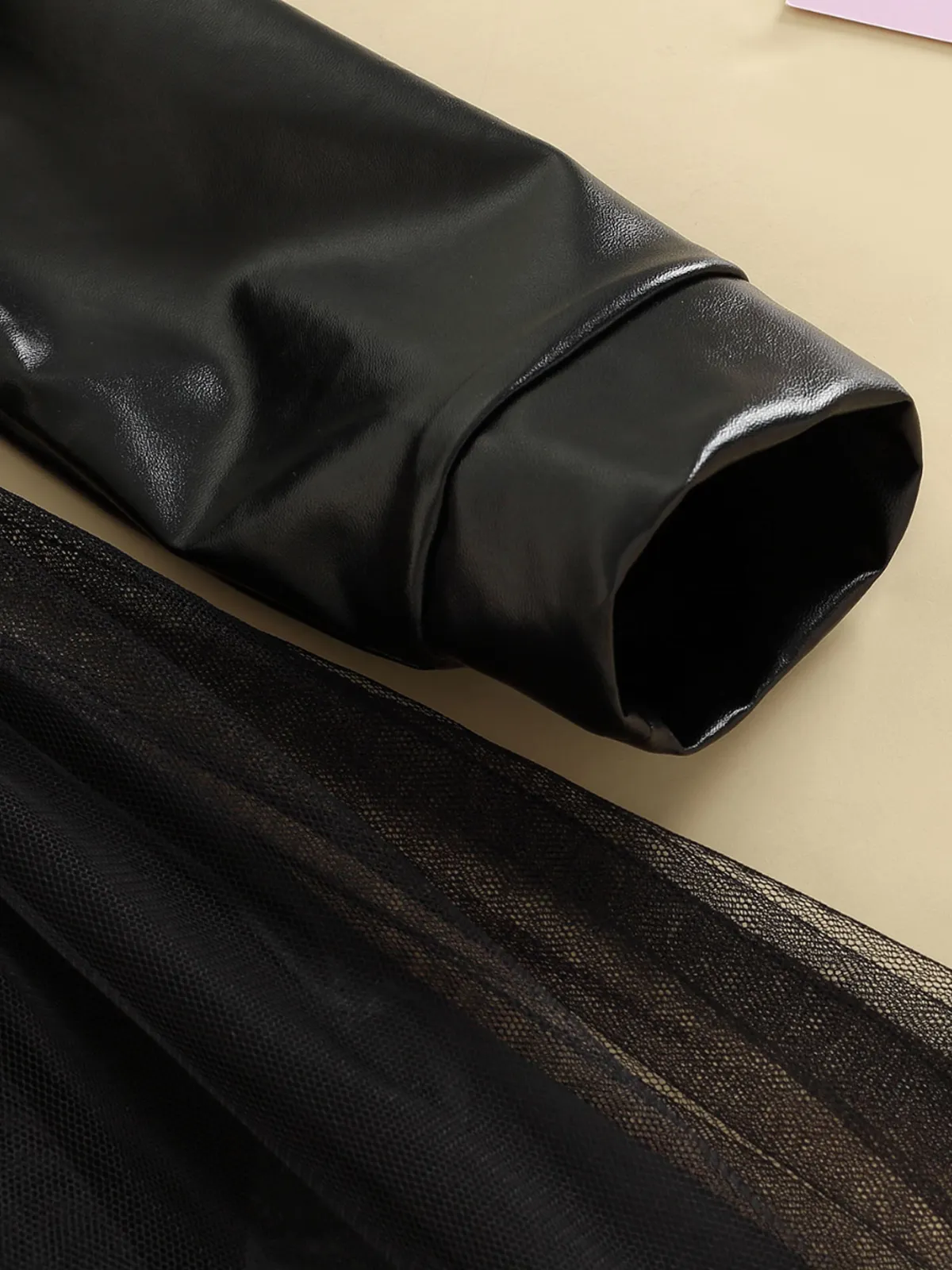 Never Overdressed Vegan Leather Tutu Dress Set