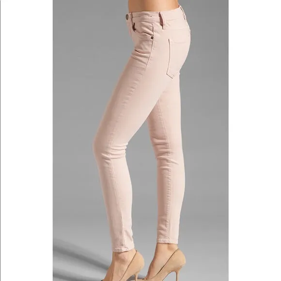 NEW CURRENT/ELLIOTT BOYFRIEND Jean Pant 27 ROSE SMOKE DESTROY Pink NWT