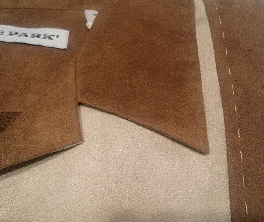 New- Irvine Park Brown/Tan Ultra Suede Fall Fashion Shirt- size XLG