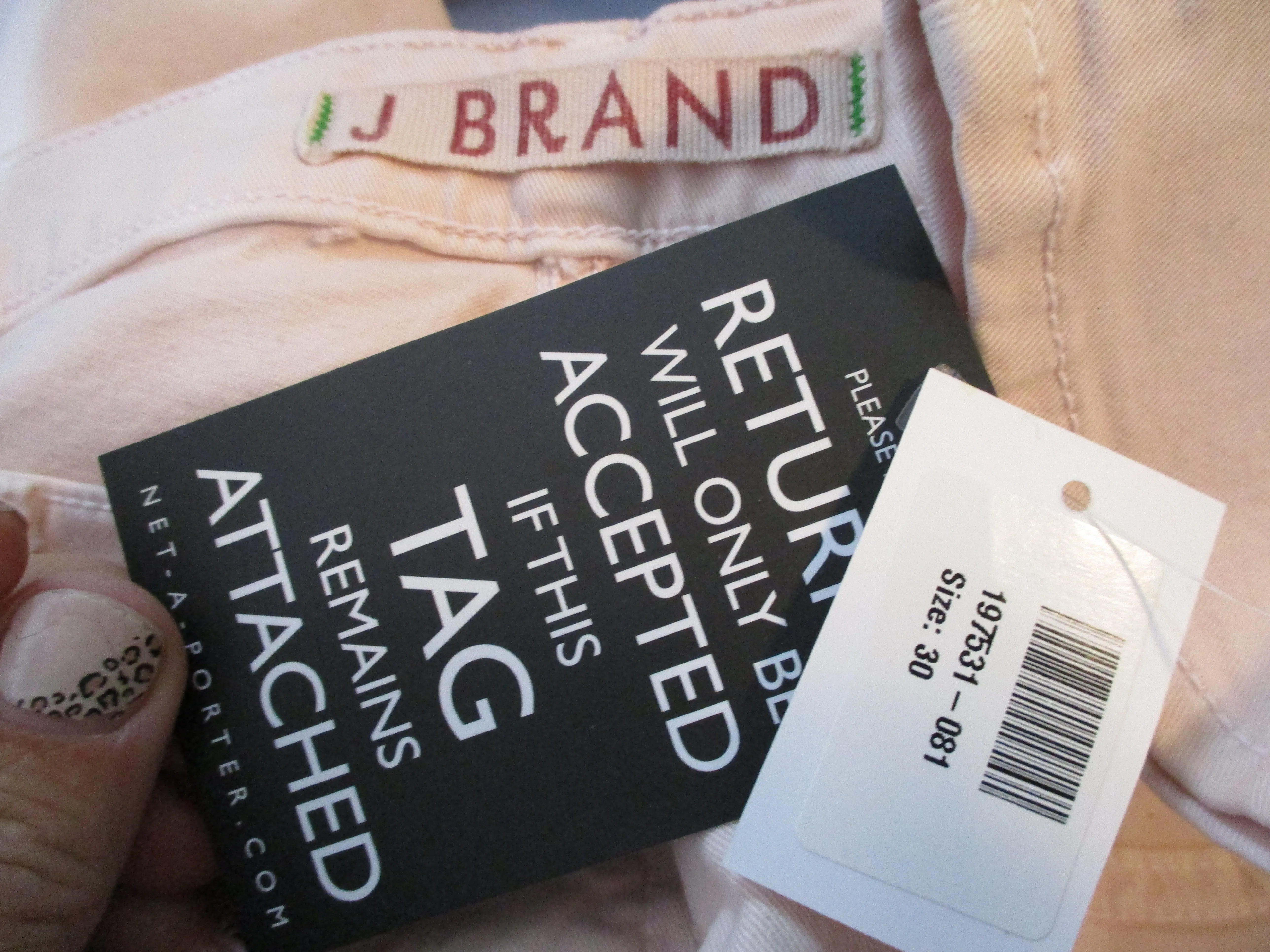 NEW J Brand 835 Low-Rise Jean ROMANTIC CAPRI Pants 28 BLUSH PINK NWT