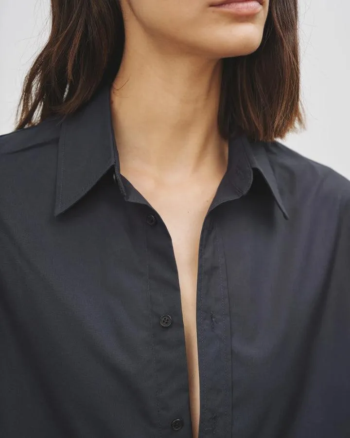 Nili Lotan Raphael Classic Shirt Navy