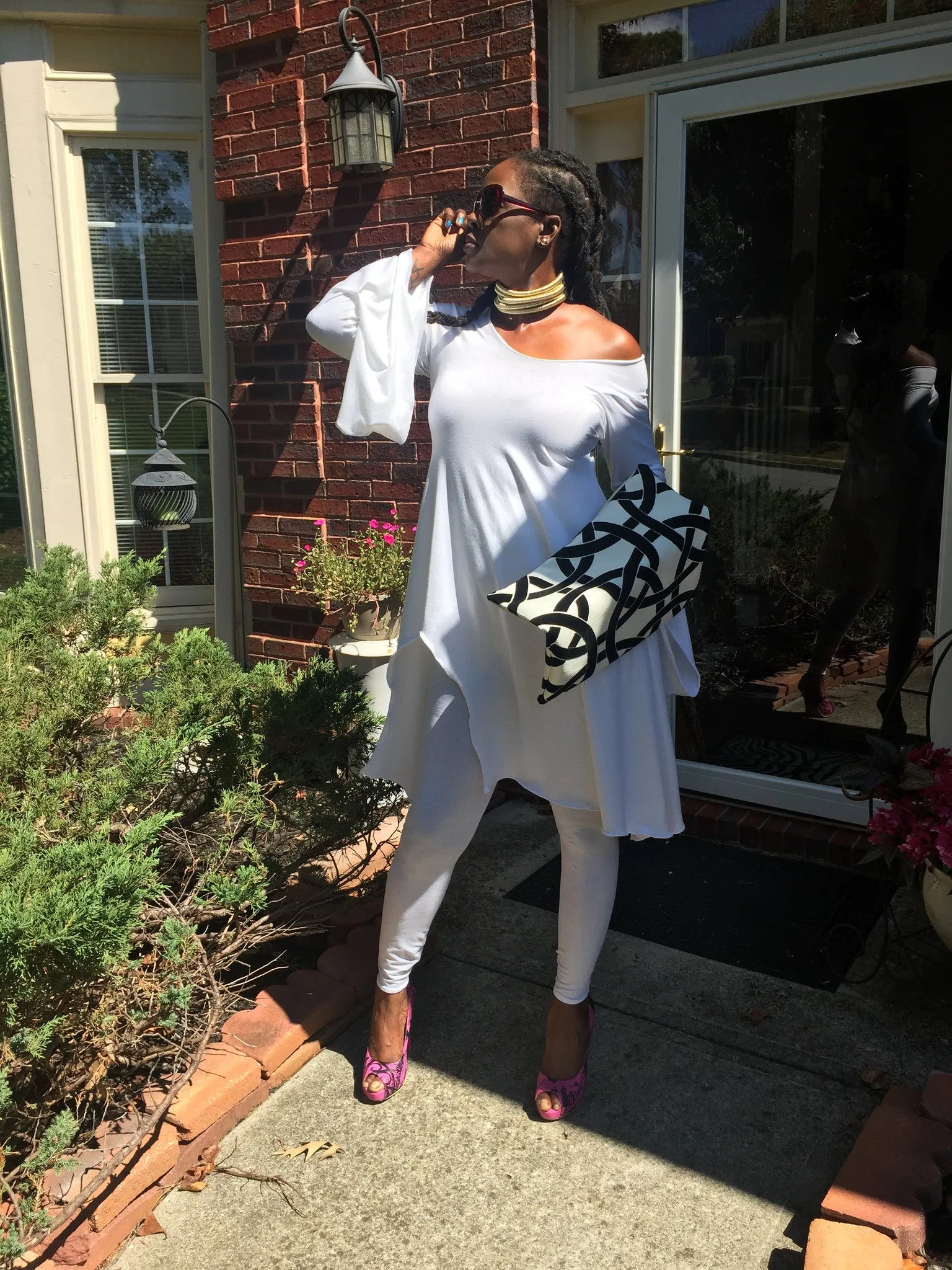 NK White Tunic and Leggins