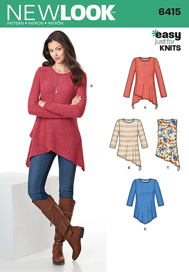 NL6415 Misses' Knit Tunics