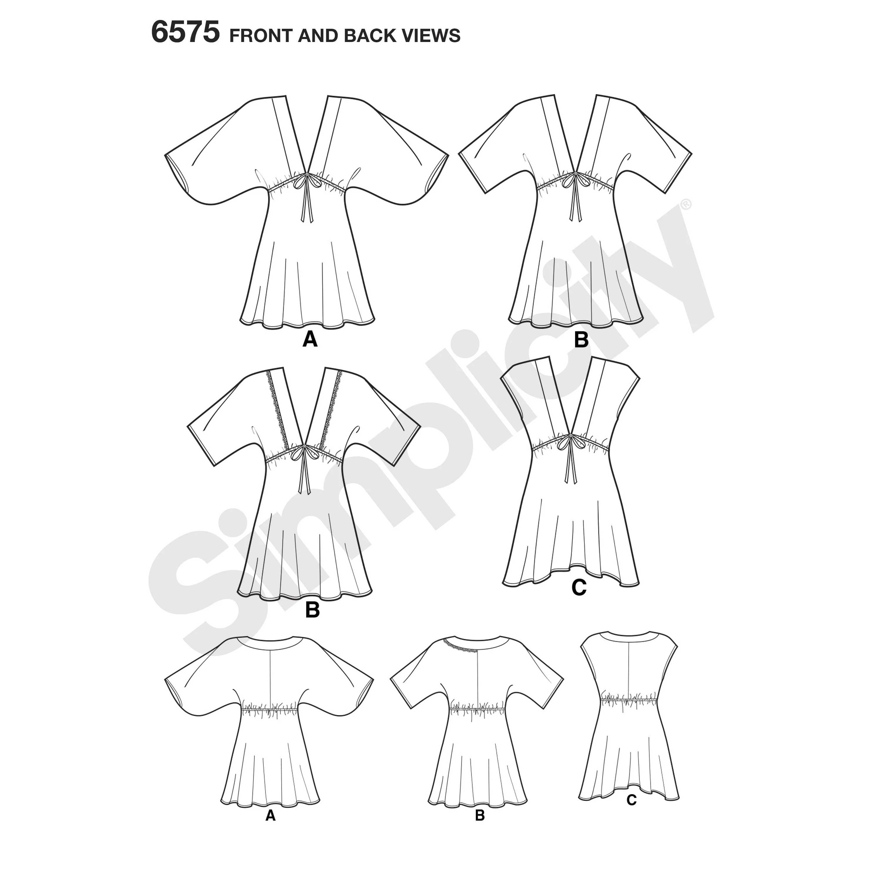 NL6575 Misses' Tunics sewing pattern