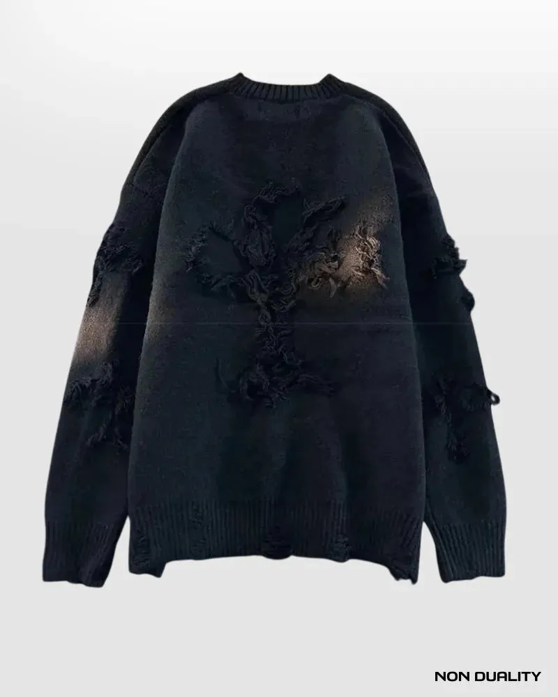 Non Duality | Ash Oversized Sweater