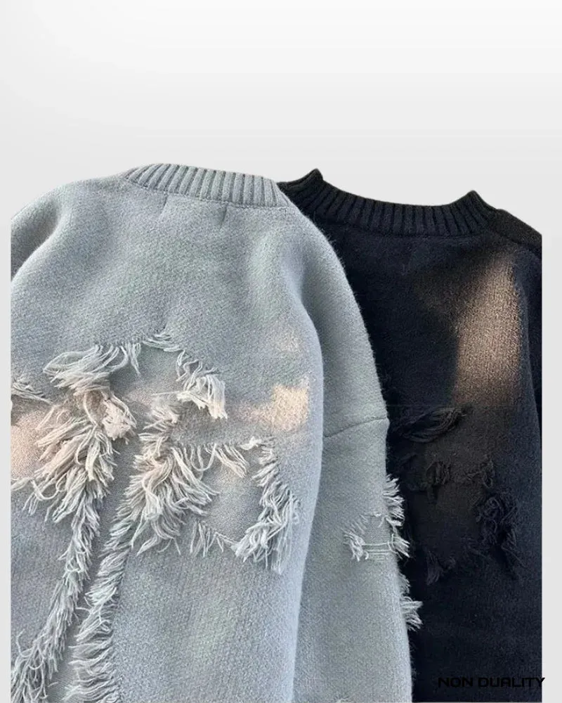 Non Duality | Ash Oversized Sweater