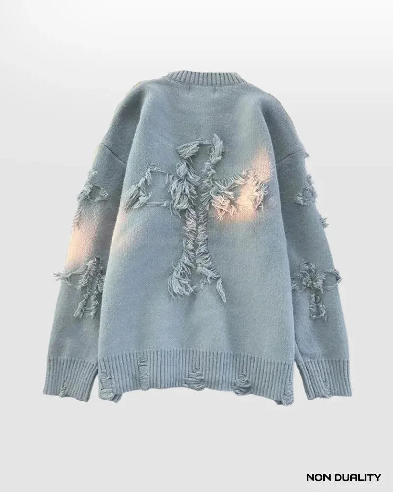 Non Duality | Ash Oversized Sweater