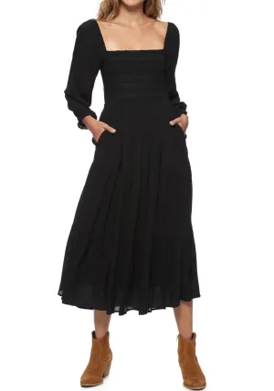 Nora Smocked Midi Dress