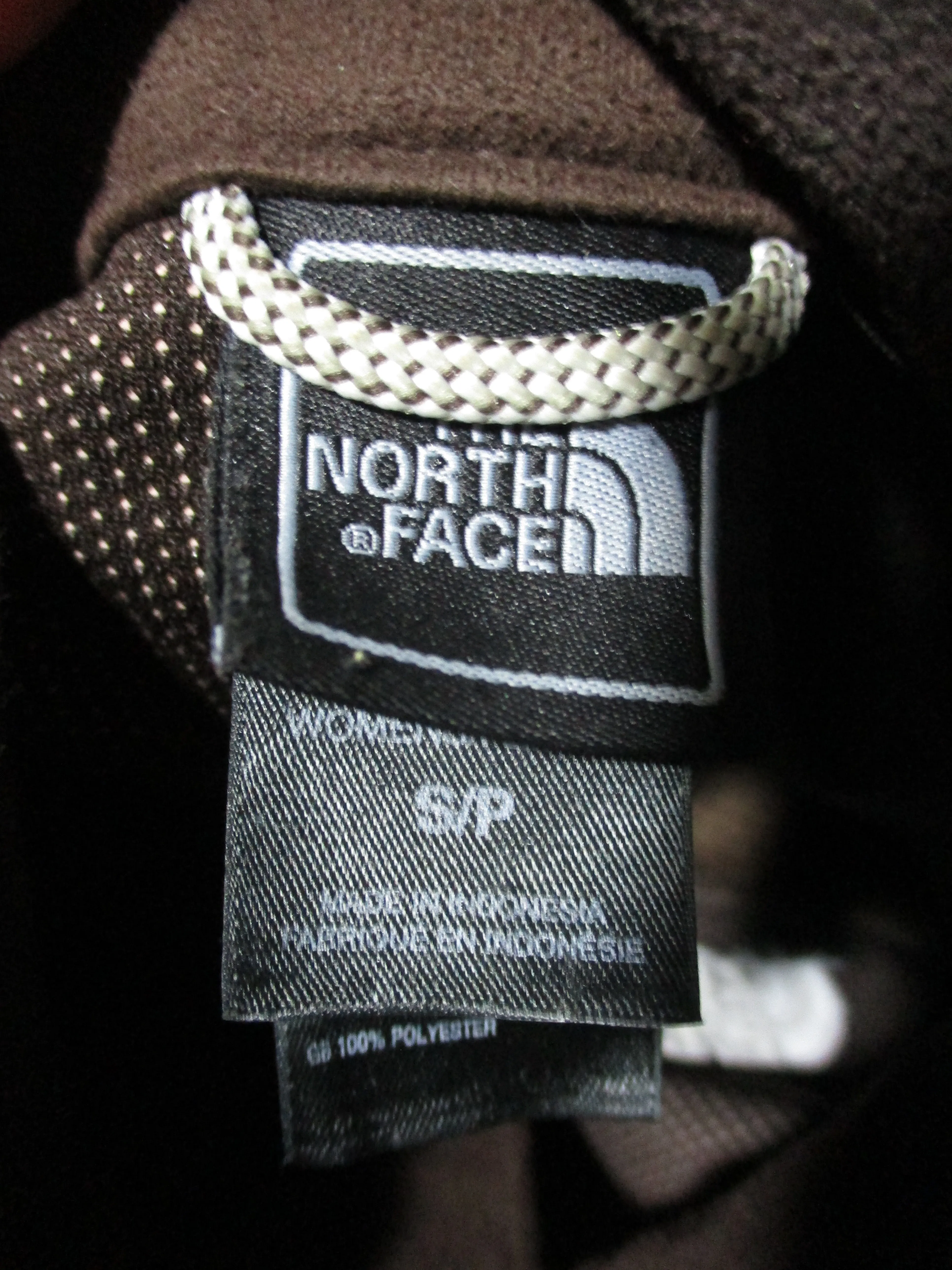 NORTH FACE WINDWALL ZIP FLEECE JACKET Coat Windbreaker ESPRESSO BROWN S/P