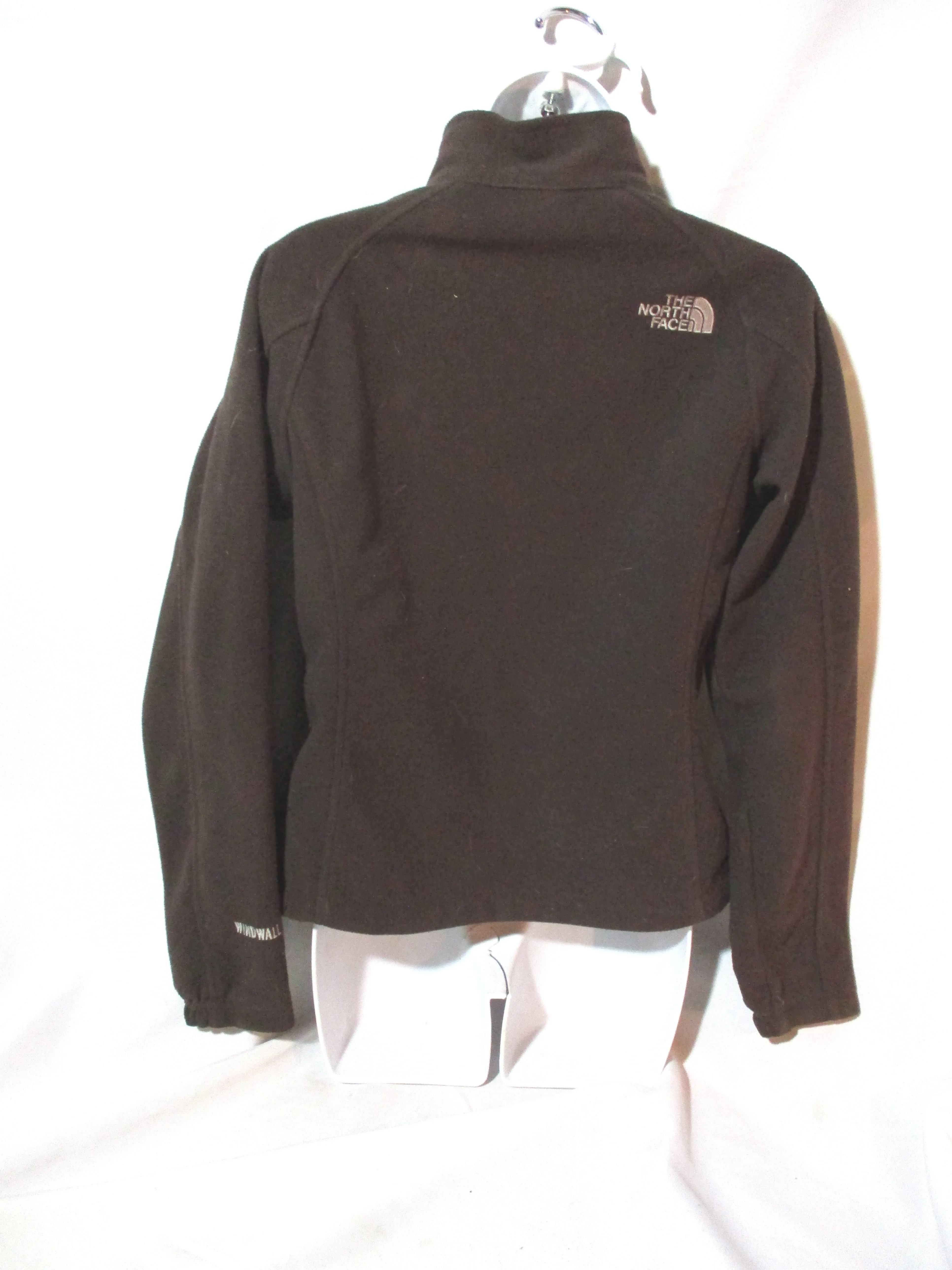 NORTH FACE WINDWALL ZIP FLEECE JACKET Coat Windbreaker ESPRESSO BROWN S/P