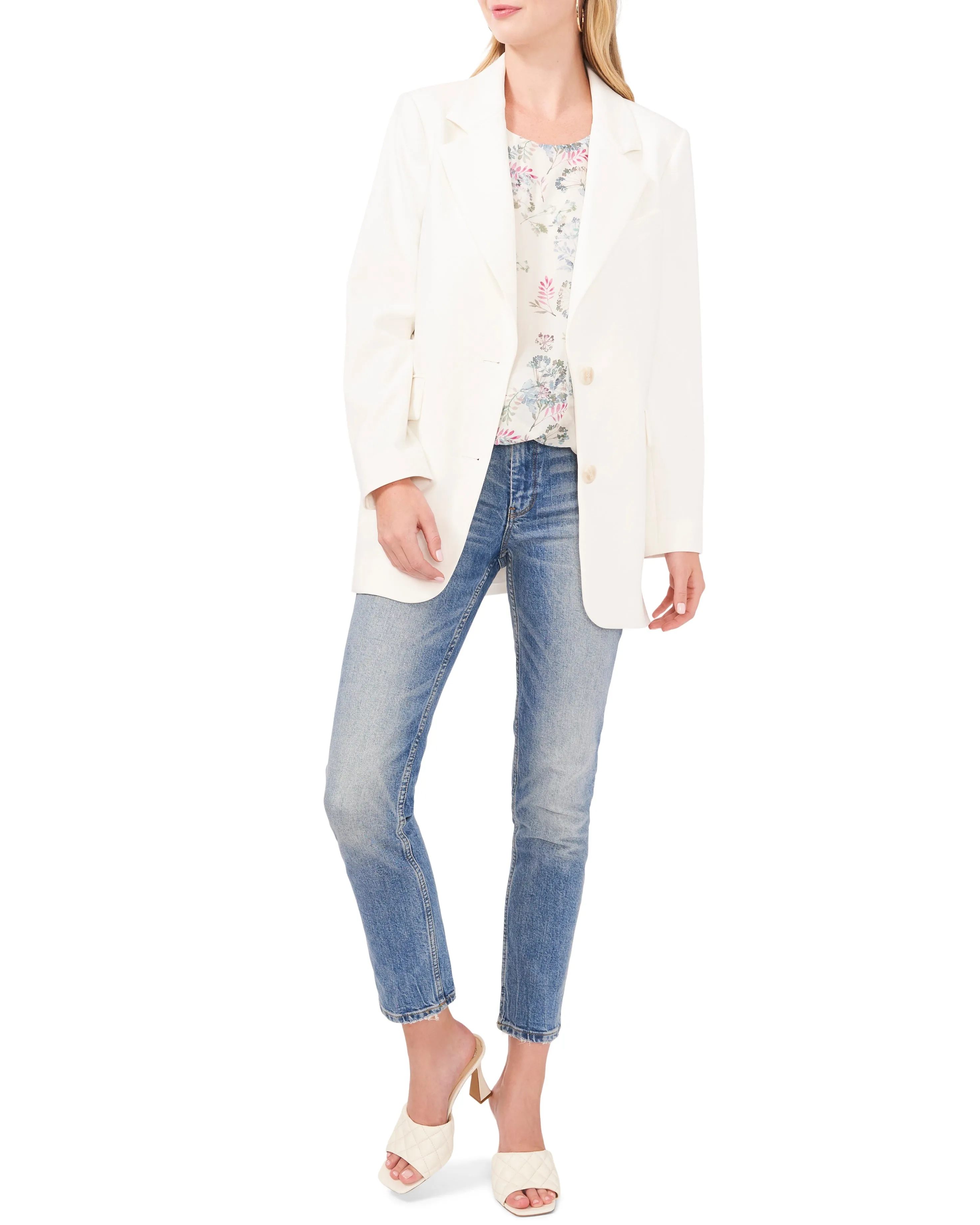 Notch-Lapel Blazer
