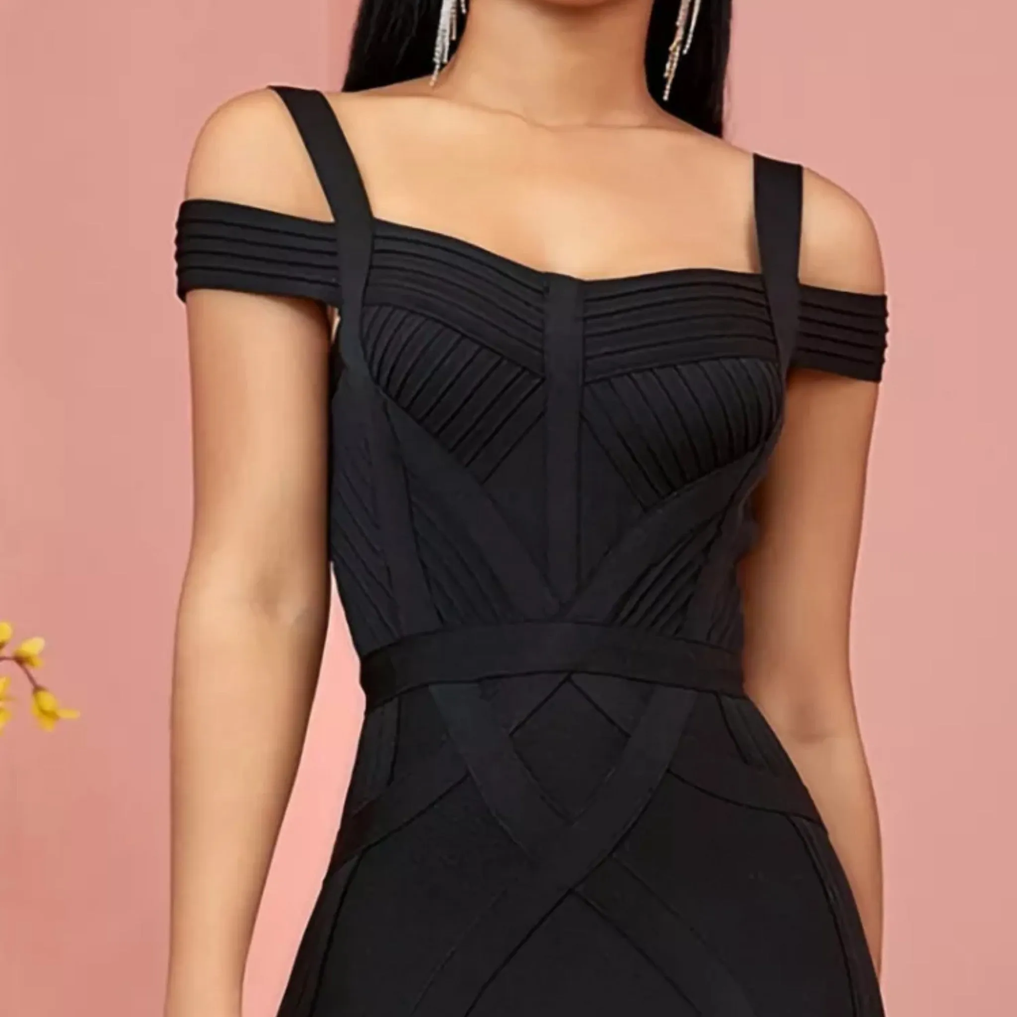 Off-Shoulder Bandage Dress