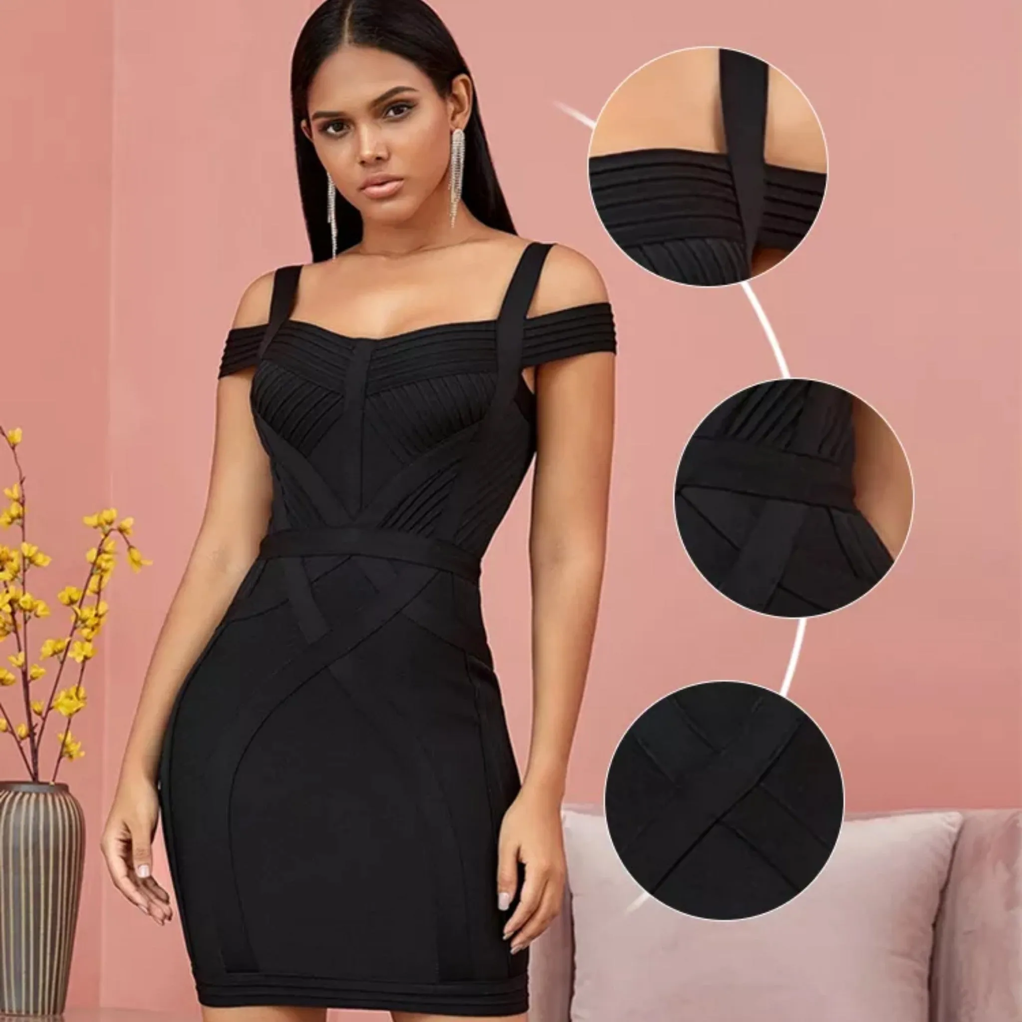 Off-Shoulder Bandage Dress