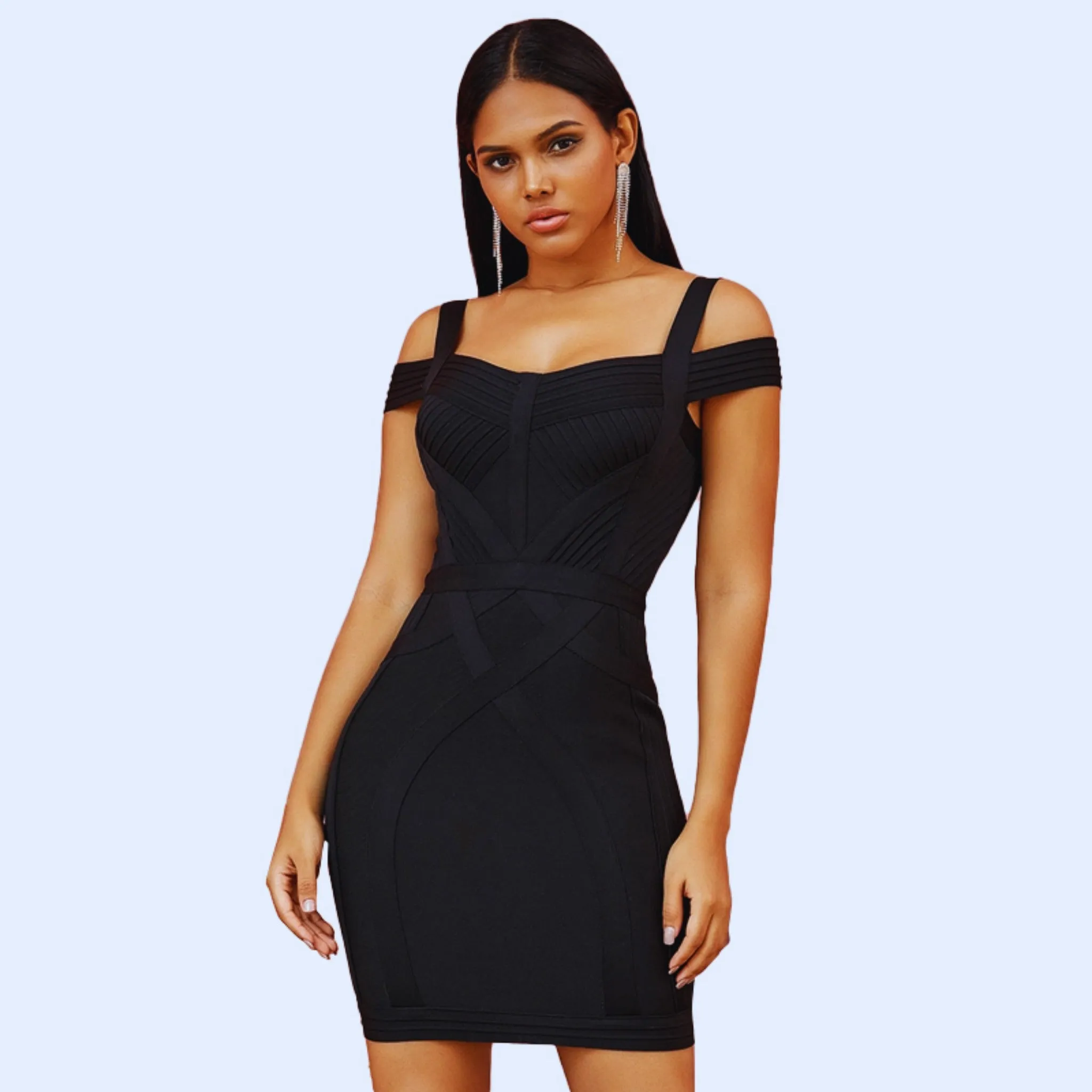 Off-Shoulder Bandage Dress