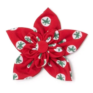 Ohio State Dog Collar Flower Tossed Decals
