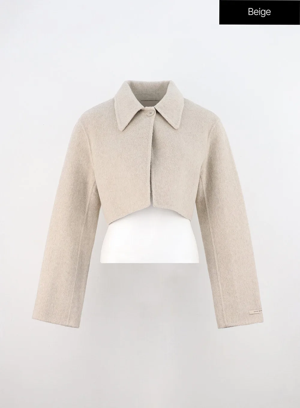 One-Button Crop Tailored Jacket ON310