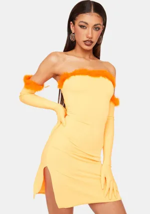 Orange 90s Dress Set